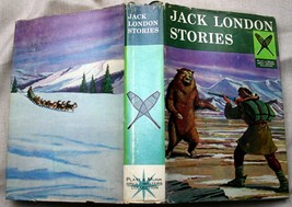 vntg 1960 hcdj JACK LONDON STORIES (Platt &amp; Munk Great Writers) adventur... - £6.31 GBP