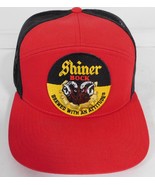 Shiner Bock Trucker Hat Richardson Snapback Mesh Red Black Beer Logo - €12,66 EUR