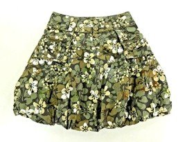 Green Camouflage Bubble Hem Jean Style Camo Skirt Vera Cristina Womens S... - £26.74 GBP