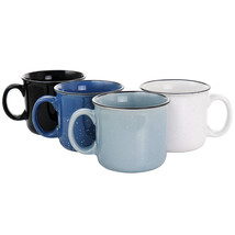 Mr. Coffee Mr. Colebrook Speckled Stoneware 18oz 4 Piece Mug Set in Asso... - $84.49