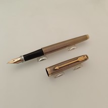 Vintage Parker 75 Cisele Vermeil Fountain Pen Made in USA - £193.44 GBP