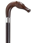 Walking Cane Horse Head L Shaped Handle Cane (Brown) - $1,303.64 MXN