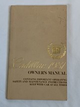 1981 CADILLAC OWNER&#39;S OWNERS MANUAL Book - Maintenance - Fuse - Gas Info - £7.57 GBP