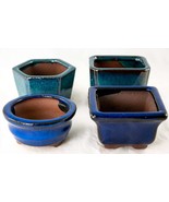 4 Assorted Mini Pots for Mame Shohin Bonsai / Succulent &amp; Accent Plants - £25.76 GBP