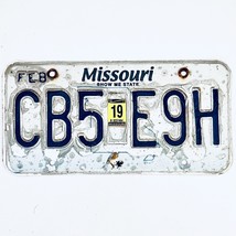 2019 United States Missouri Bluebird Passenger License Plate CB5 E9H - €12,11 EUR