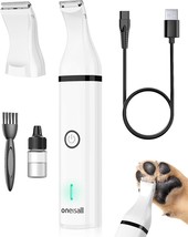 oneisall Dog Clippers with Double Blades,Cordless Small Pet - $33.59