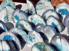 5-7&quot; Agate &amp; Quartz Crystal GEODE BOOKENDS * U Pick from 10 * Brazil - £22.18 GBP+