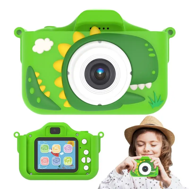 Dinosaur Toy Camera For Kids Hd Digital Video Camera With Silicone Cover - £49.12 GBP+
