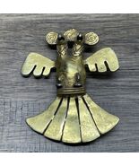 Vintage Necklace Primitive Trial Bird Two Headed Pendant Charm Estate Fi... - $79.19