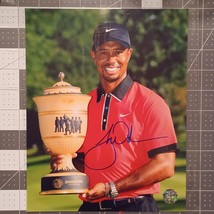 Tiger Woods PGA Trophy Signed Autographed 8x10 Photo COA GOAT - $213.88