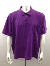  Britches Men&#39;s 2 Times Extra Large Purple Short Sleeve Polo Shirt - $11.87