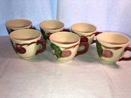 6 Franciscan Red Apple Tea Cups Mint - £19.92 GBP