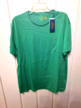 Polo Ralph Lauren Men&#39;s Green Crew Neck Cotton Tee Shirt NWT Sz L - £23.30 GBP