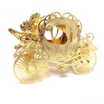 2008 Yuletide Carriage Danbury Mint Christmas Ornament 23k Gold Plated - £71.28 GBP