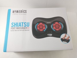 Homedics Shiatsu Foot Massager Deep Spinning Massage With Heat FMS-100H New! - £31.59 GBP