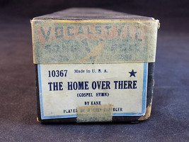 Vintage SONG ROLL VOCAL STYLE 10367 The Home Over There Piano Paper Roll - £9.33 GBP