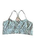 Varley Blue Animal Print Sports Bra Workout Athletic Athleisure Size Medium - $54.58 CAD