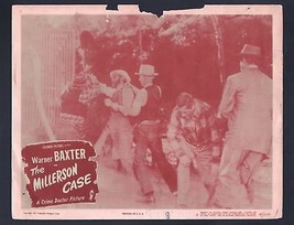 Millerson Case Lobby Card #4-1947-Warner Baxter fighting over a gun. - $57.62