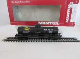 Mantua HO 732-184 Heavy 36&#39; Tank Car Sunoco #78200 Black Boxed - £11.31 GBP