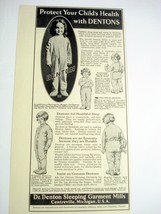 1932 Ad Dr. Denton Sleeping Garments For Children Centreville, Michigan - £7.10 GBP