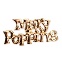 Mary Poppins Disney Pin: Gold-tone Logo - £32.09 GBP