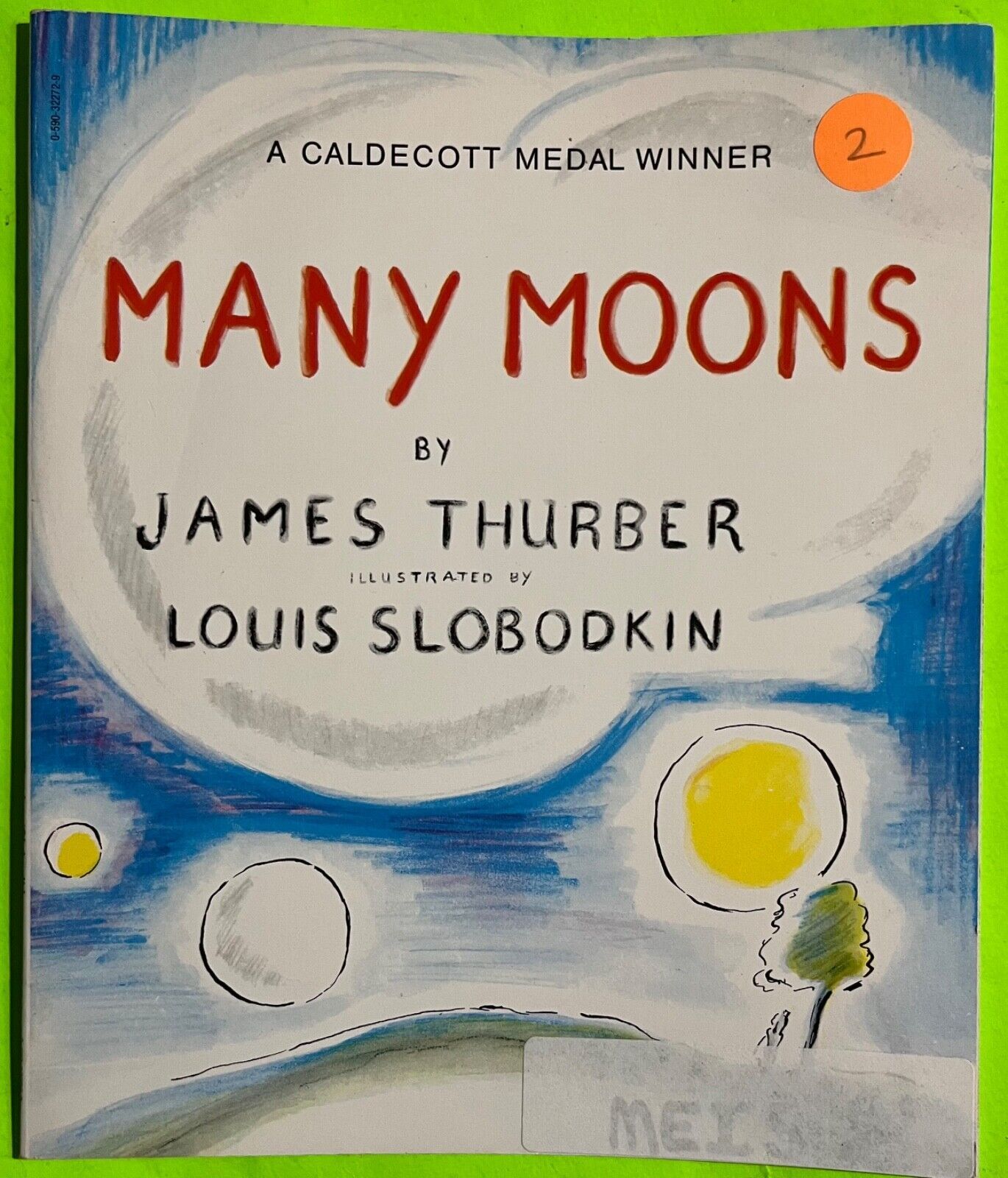 Vtg Many Moons by James Thurber, Scholastic (PB 1971) - $4.23