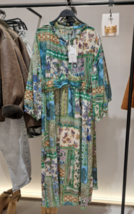 Zara Bnwt 2024. Multicoloured Patchwork Print Dress Long. 2462/116 - £70.86 GBP
