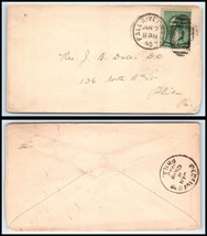 1890 US Cover - Fall River, Massachusetts to Philadelphia, PA M4 - £2.21 GBP