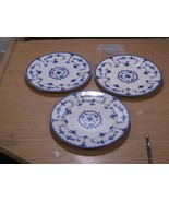 3 Blue Delft Blue White Dinner Plate By Maruta Japan Underglazed 1930’s - $59.40