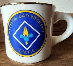 Vintage Boy Scouts Webelos Dad Weekend G.N.F.C. Ceramic Mug BSA Please R... - $9.49