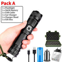 LED Rechargeable Tactical Flashlight 90000 High Lumens - £25.31 GBP+