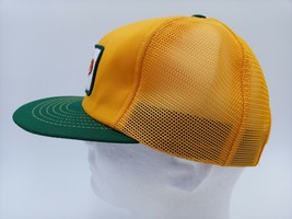 Dekalb Seed Patch Vintage Yellow Trucker Hat Cap Mesh Snap Back NOS - £36.52 GBP