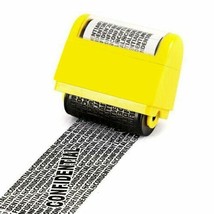 Identity Theft Prevention Roller Stamp Confidential Data Security Protec... - £20.32 GBP