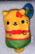 Cats vs Pickles LUAU MEOW CAT 4&quot;H NWT #110 Collectible Bean Plush - £7.76 GBP