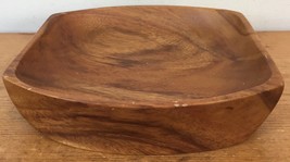 Vtg Tiki Mid Century Monkeypod Wood Wooden Modern Serving Tray Bowl Phil... - £37.35 GBP