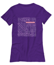 Grandma T Shirt GRANDMA- Best Grandma Word Puzzle Purple-W-Tee - £16.69 GBP