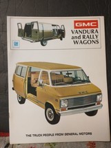 1972 GMC Vandura and Rally Wagons Factory Sales Brochure Catalog NOS - £5.42 GBP