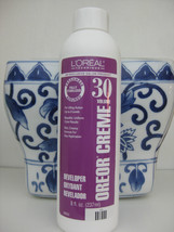 L&#39;Oreal Oreor Creme Hair Color Peroxide Developer 30 Volume 237mL - £4.72 GBP