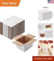 Moisture-Resistant 7x6x5 Cardboard Shipping Boxes - 40 Pack for Secure M... - $35.00