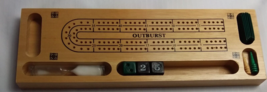 Outburst Board Vintage Game Wood Board,3 Dice,6 Chips And 2 Pegs New - £9.99 GBP