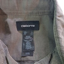 Claiborne RN#52002 Men's Green Button Up Shirt Long Sleeve Size Large image 3