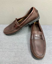 SPERRY Brown Penny Loafers Shoes Size 10.5 - £19.41 GBP