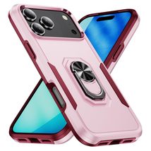 Generic Case for iPhone 17 (Color: Pink/Rose)  Ring Hard Back Hard Sili... - $47.20