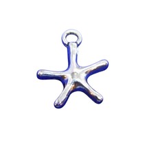 Petite Starfish Charm Minimalist Bracelet Extra Small Silver Tone - $6.93