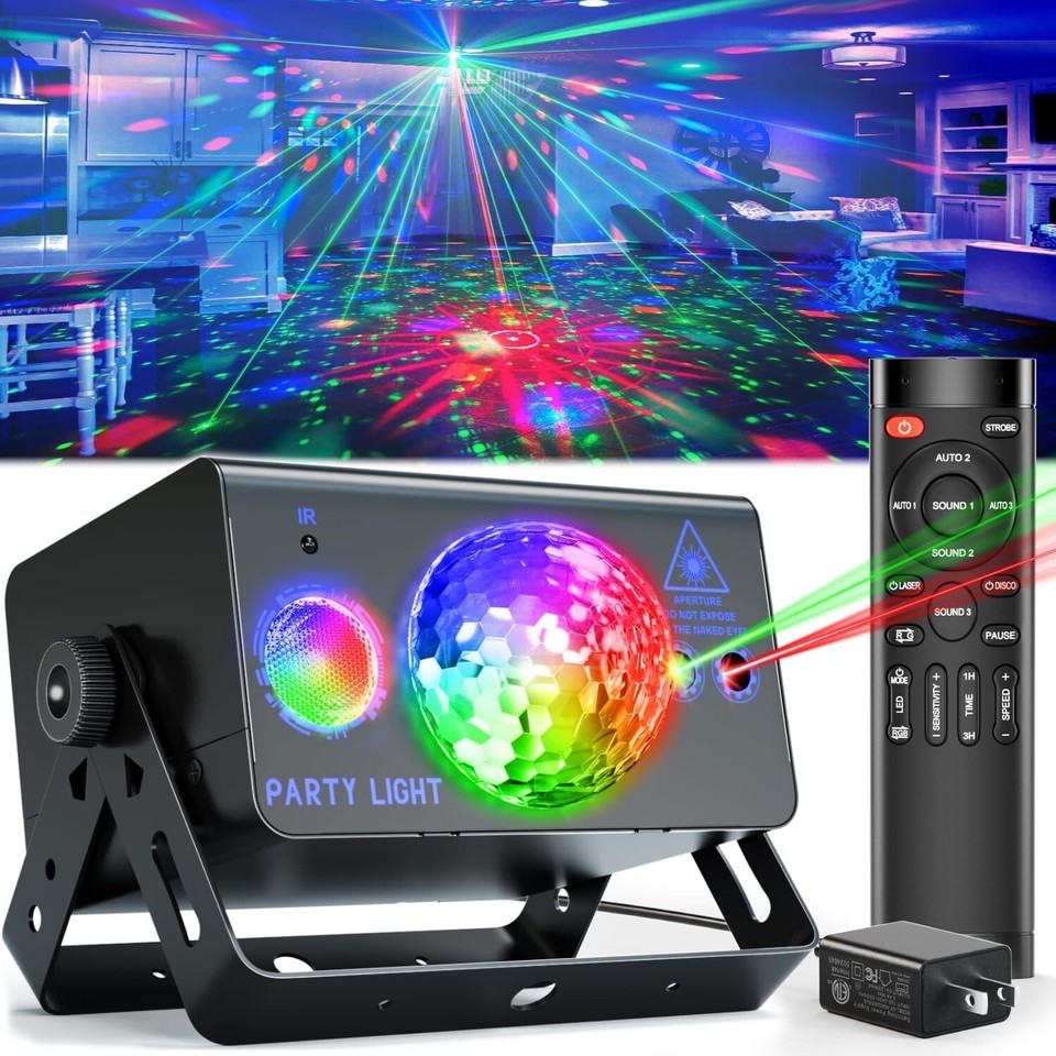 Modern Disco Ball Light with 3 Modes - Perfect for Weddings and Holiday Parties Item image 3