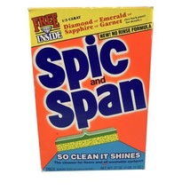 Spic and Span Floor Cleaner Powder Vintage 80s 27oz 80% Full Proctor Gam... - $24.65