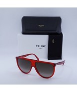 Celine CL40006I 66K Red/Grey Gradient 62-13-145 Sunglasses New Authentic - $203.83