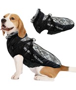 Waterproof Thick Dog Jacket, Warm Dog Coat with Plush Collar (Size:4XL) - £22.92 GBP