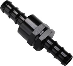 " Non Return One Way Inline Check Valve Fitting Aluminum Black 5/8 - $44.99