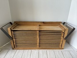 ANTIQUE WOOD CIGAR DRYING RACK/CASE/BOX/CABINET w/ 14 REMOVABLE TRAYS - £112.10 GBP